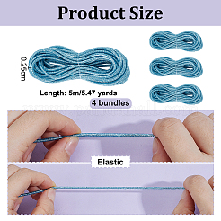 4 Bundles Round Elastic Cord&nbsp;OCOR-OC0001-84D