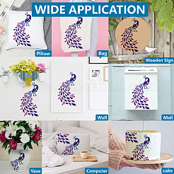 2Pcs PET Hollow Out Drawing Painting Stencils&nbsp;DIY-MA0005-56A