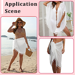 Polycotton Chiffon Skirt Accessories&nbsp;AJEW-WH20077-044C