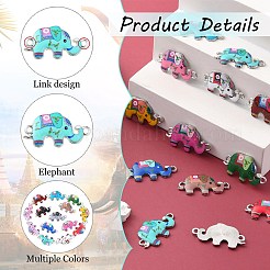 70Pcs 14 Styles Zinc Alloy Connector Charms&nbsp;ENAM-CJ0004-21
