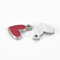 Rack Plating Alloy Enamel Pendants&nbsp;ENAM-N053-37-RS
