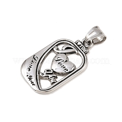 304 Stainless Steel Pendants&nbsp;STAS-K316-05AS