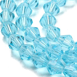Transparent Glass Beads Strands&nbsp;EGLA-A039-T4mm-D20