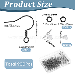 300Pcs Brass Earring Hooks&nbsp;KK-SP0002-59B