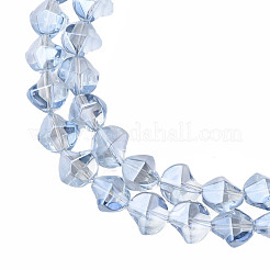 Electroplate Glass Beads Strands&nbsp;EGLA-N008-019-C01