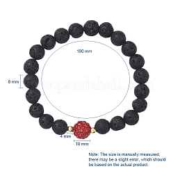 Natural Lava Rock Stretch Bracelets&nbsp;BJEW-JB04952