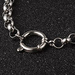 Tarnish Resistant 304 Stainless Steel Rolo Chain Bracelets&nbsp;BJEW-H477-07