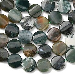Natural Moss Agate Beads Strands&nbsp;G-NH0028-03