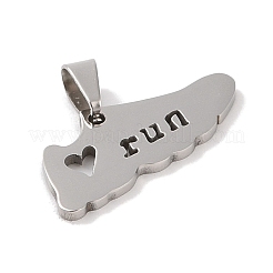 Non-Tarnish 201 Stainless Steel Pendants&nbsp;STAS-A094-22P