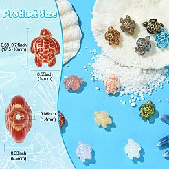 12Pcs 12 Colors Handmade Lampwork Beads&nbsp;LAMP-CJ0002-46