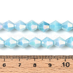 Anti-Tarnish Electroplate Glass Beads Strands&nbsp;GLAA-T025-8mm-12D