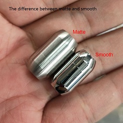 Tarnish Resistant Matte 304 Stainless Steel Barrel Magnetic Clasps with Glue-in Ends&nbsp;STAS-E089-06G