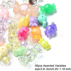 40Pcs 8 Styles Transparent Acrylic Beads&nbsp;OACR-YW0001-94