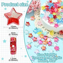 Eco-Friendly Transparent Acrylic Beads&nbsp;MACR-CJ0001-02