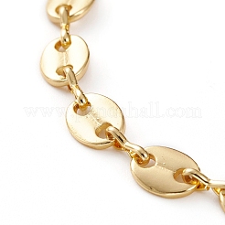 Brass Coffee Bean Chain Anklets for Women&nbsp;AJEW-AN00380