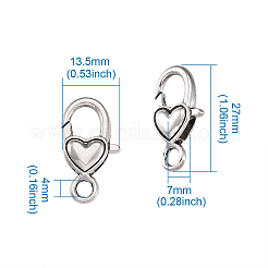 Tibetan Style Alloy Lobster Claw Clasps&nbsp;TIBE-KS0001-05AS