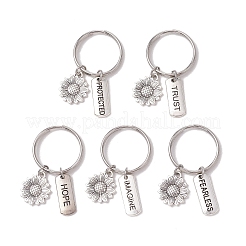 Tibetan Style Alloy Keychains&nbsp;KEYC-JKC01208