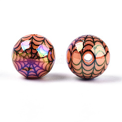 UV Plating Opaque Acrylic Beads&nbsp;OACR-T028-69A