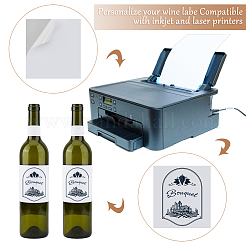 Paper Self Adhesive Wine Bottle Label&nbsp;DIY-WH0349-392A