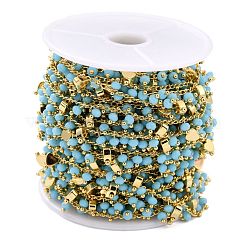 Handmade Glass Beaded Chains&nbsp;CHC-I038-14G-01