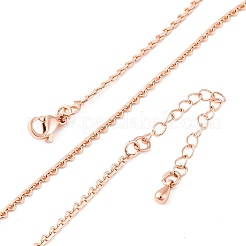 Brass Link Chain Necklaces for Women&nbsp;NJEW-D302-13RG