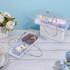 Rectangle Folding Paper & Plastic Storage Boxes with Polyester Rope Handle&nbsp;CON-WH0089-171B-01