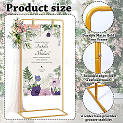Adjustable Height Iron Wedding Sign Holder&nbsp;AJEW-WH0410-51G