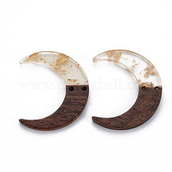 2-Hole Resin & Walnut Wood Buttons&nbsp;RESI-S389-080-A01