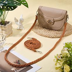 2Pcs Imitation Leather Twist Knitting Cord Mobile Straps&nbsp;FIND-CP0003-73A