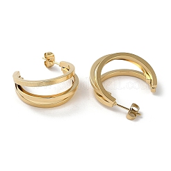 304 Stainless Steel Stud Earrings&nbsp;STAS-Z052-14G