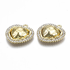 Rack Plating Alloy Crystal Rhinestone Pendants&nbsp;PALLOY-S132-217A-RS
