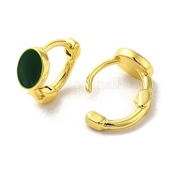 Flat Round Rack Plating Brass Hoop Earrings&nbsp;EJEW-A031-14G