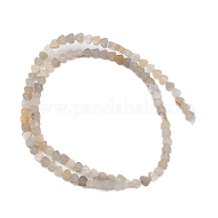 Natural Grey Agate Beads Strands&nbsp;G-U021-A01-01