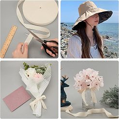 Cotton Cotton Twill Tape Ribbons&nbsp;OCOR-WH0057-30C-03