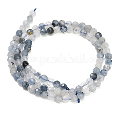 Natura Blue Rutilated Quartz Beads Strands&nbsp;GG-CBA3921-A05-4mm