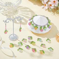 96Pcs 8 Style Transparent Acrylic Pendants&nbsp;PALLOY-NB00014
