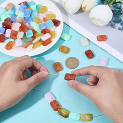 100Pcs Opaque Acrylic Beads&nbsp;MACR-SP0002-21