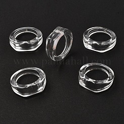 Kids Transparent Acrylic Glue on Ring Base&nbsp;LS-RJEW-P154-01A-02