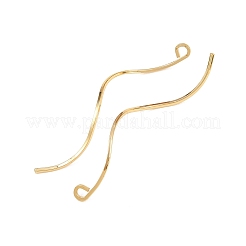 Brass Earring Findings&nbsp;KK-A274-17F-G