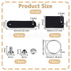 DIY Leather Keychain Making Kits&nbsp;DIY-OC0013-50A