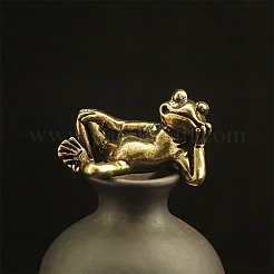 3Pcs Brass Frog Display Decorations&nbsp;AJEW-PH0010-21