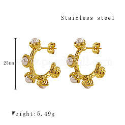 304 Stainless Steel Stud Earrings&nbsp;CU8073-1
