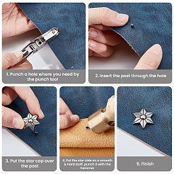 30Pcs Zinc Alloy Decorative Rivets&nbsp;FIND-GF0009-18