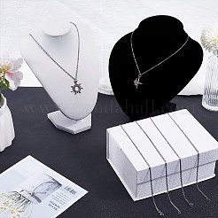 20Pcs 304 Stainless Steel Flat Cable Chain Necklaces Set&nbsp;NJEW-SC0001-28