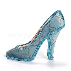 Flannelette & Resin High-Heeled Shoes Jewelry Displays Stand&nbsp;ODIS-A010-11