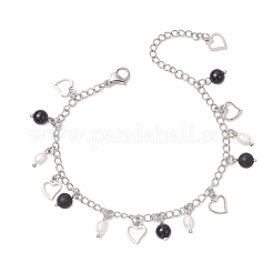 304 Stainless Steel Chain Charm Bracelets for Women&nbsp;BJEW-JB12037
