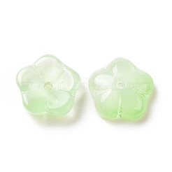 Transparent Spray Painted Glass Beads&nbsp;GLAA-I050-01