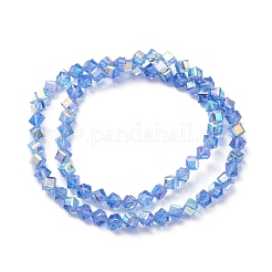 Electroplate Transparent Glass Beads Strands&nbsp;EGLA-K015-03C