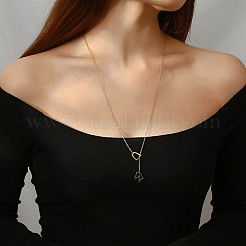 304 Stainless Steel Lariat Necklaces&nbsp;JR3164-1