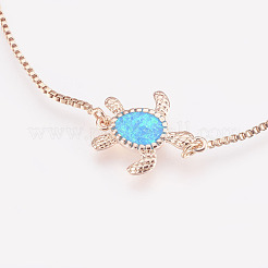 Adjustable Brass Bolo Bracelets&nbsp;BJEW-L618-02RG